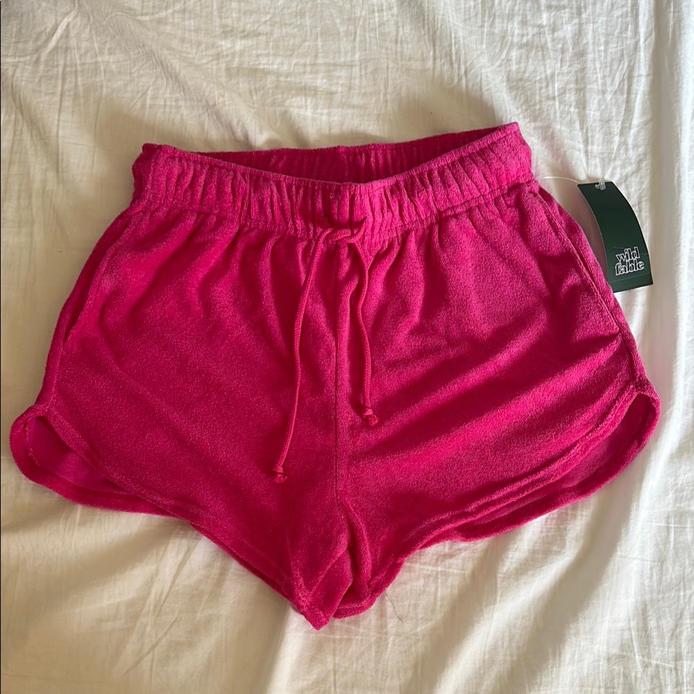 Wild Fable Pink terry Shorts Relaxed Fit